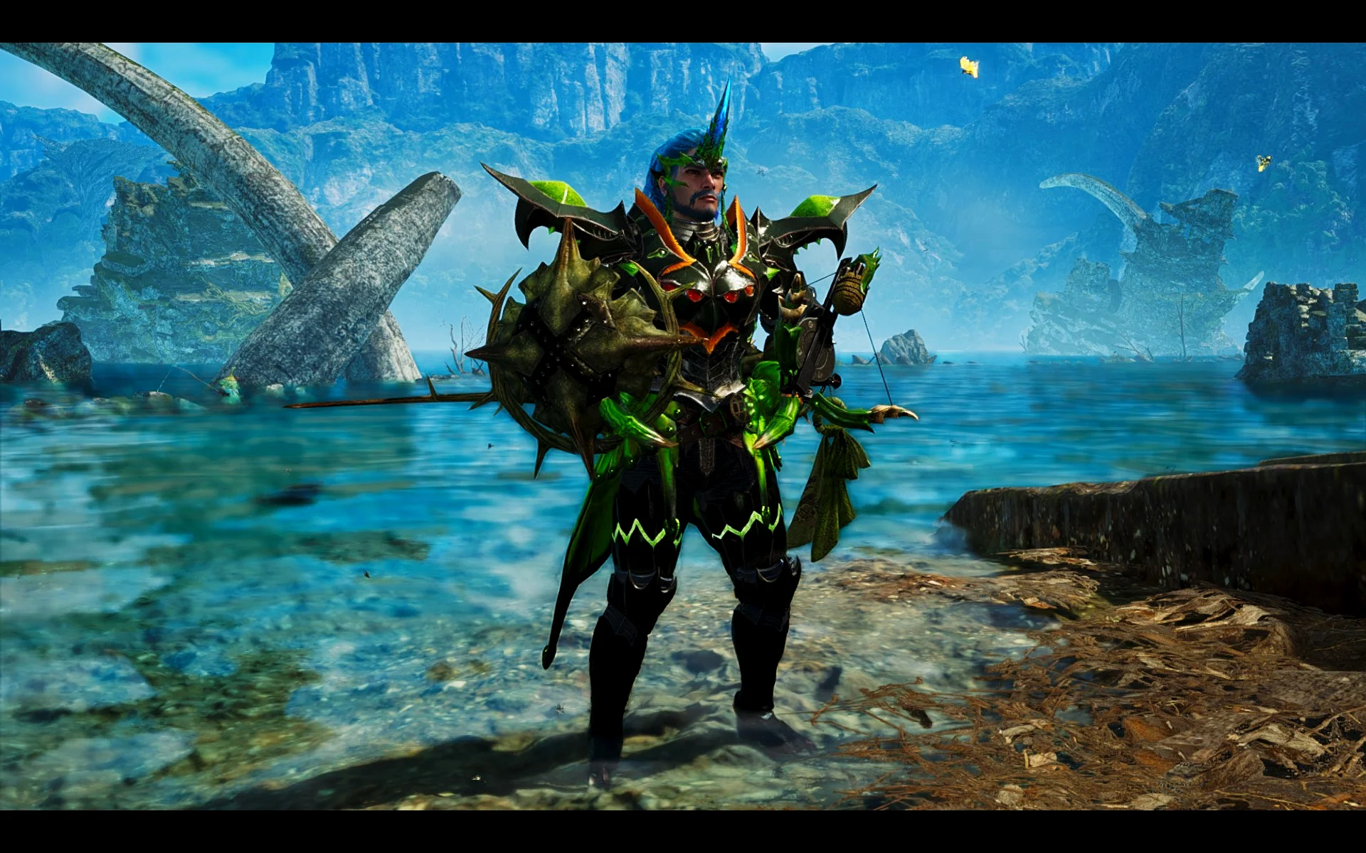 Emerald-Encrusted Sapphire